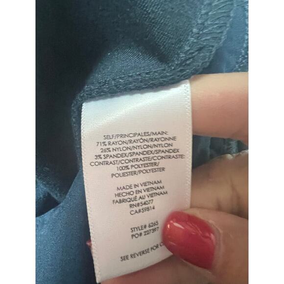 Cabi Barrister Trouser Pants Black Size 10 Hem Slits - Picture 4 of 9